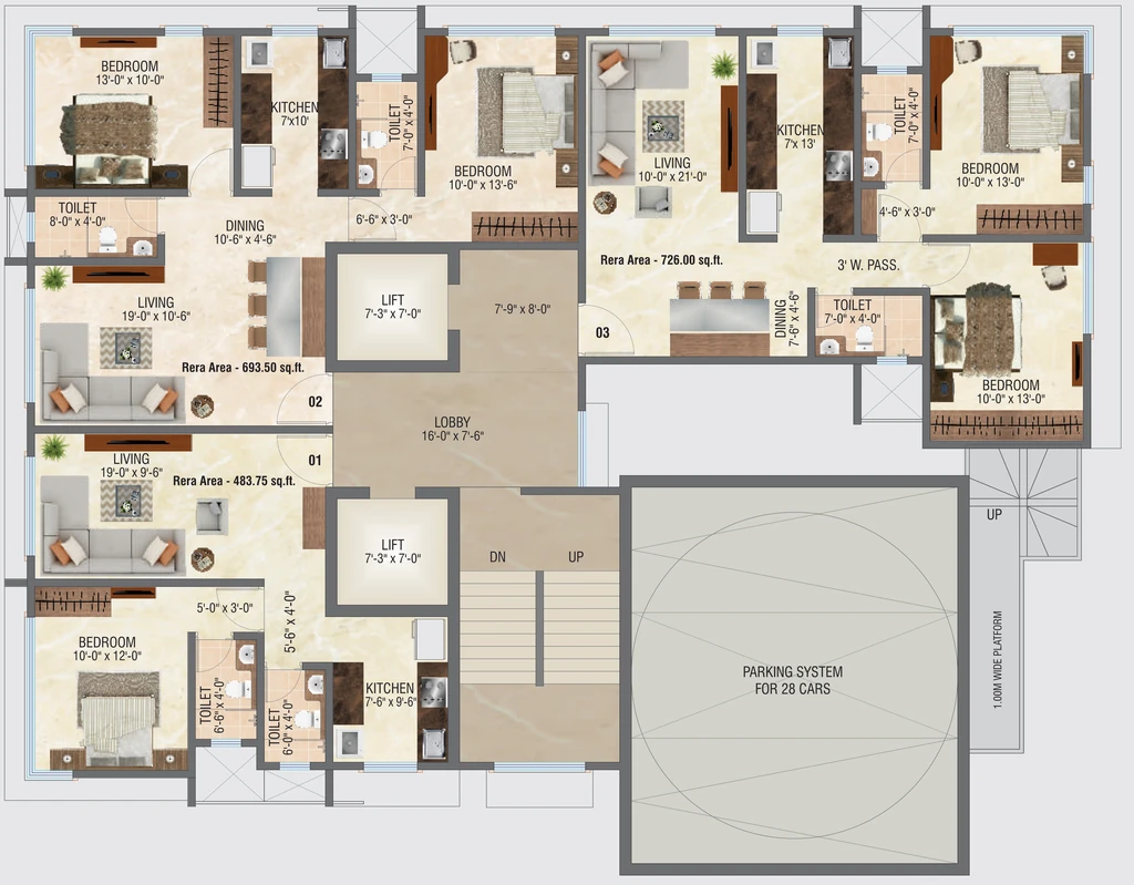 Floor Plan of Milan Chhaya CHSL in Jogeshwari East, Mumbai - Image 384186