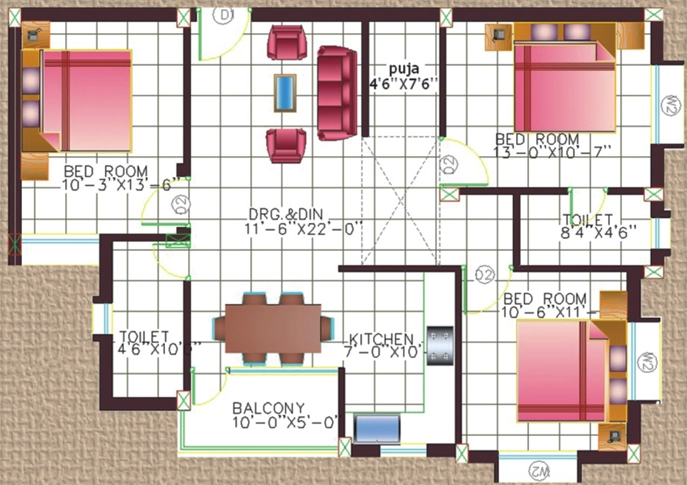 3 BHK Flat in Kalvik Mrityunjaya in Patia, Bhubaneswar - Image 909727