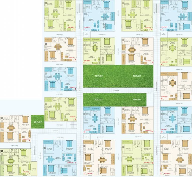 Floor Plan of NSK Exotica in Kukatpally, Hyderabad - Image 383369