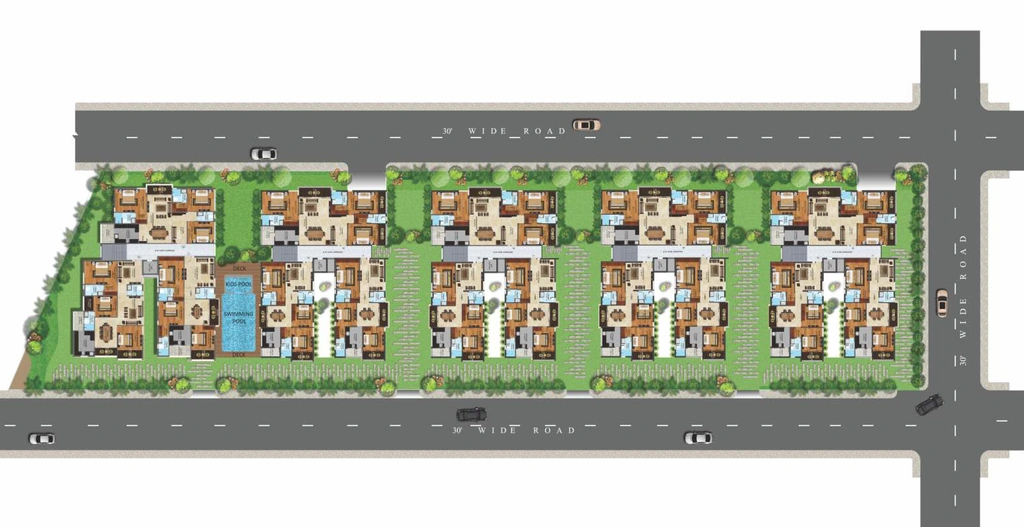 Master Plan of R V Advaita in Kukatpally, Hyderabad - Image 383490