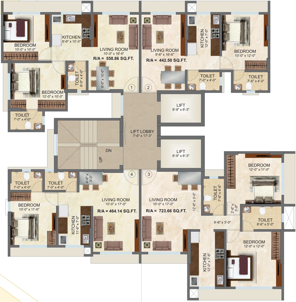 Floor Plan of Regent Kashi Kunj CHSL in Vile Parle East, Mumbai - Image 384122