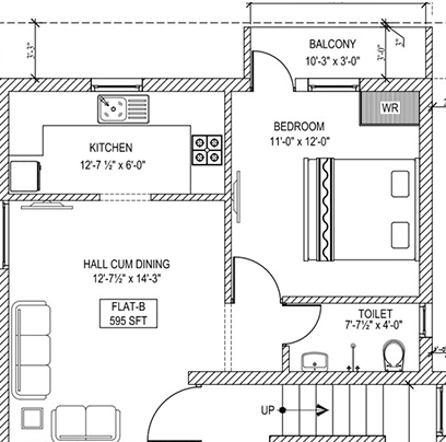 1 BHK Flat in Venus Amritha in Kundrathur, Chennai - Image 909528