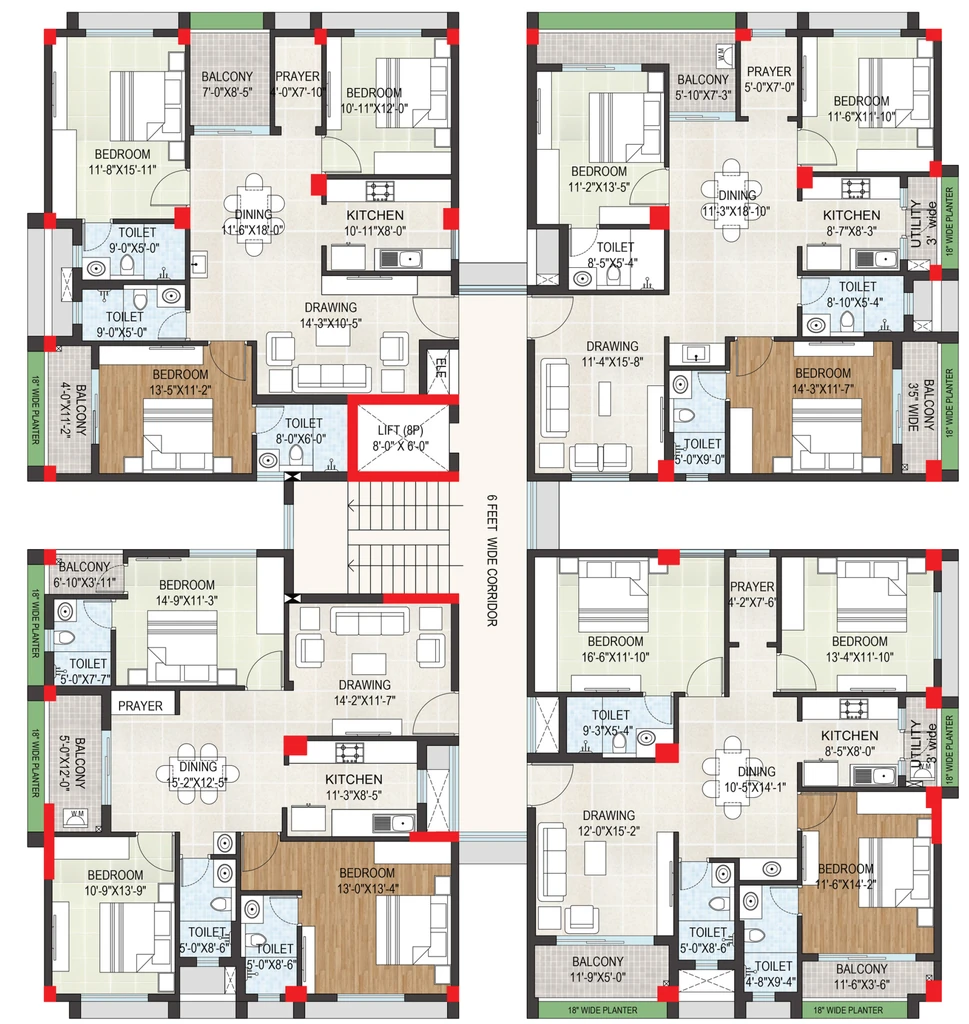 Floor Plan of Stalwart Pratima Niwas in Khurda, Bhubaneswar - Image 384195