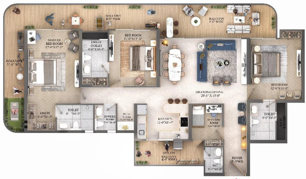 3 BHK Flat in Ashtech Presidential Towers in Sector 12, Greater Noida - Image 914222