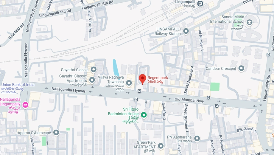 Location of Olbee Regent Park in Serilingampally, Hyderabad - Image 383443