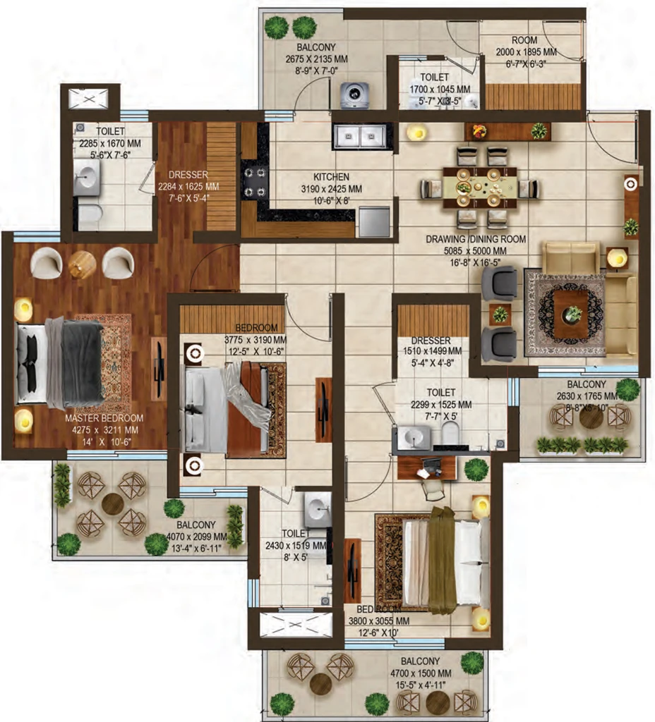 3 BHK Flat in Stellar One Phase 3 in Sector 1, Greater Noida - Image 909788