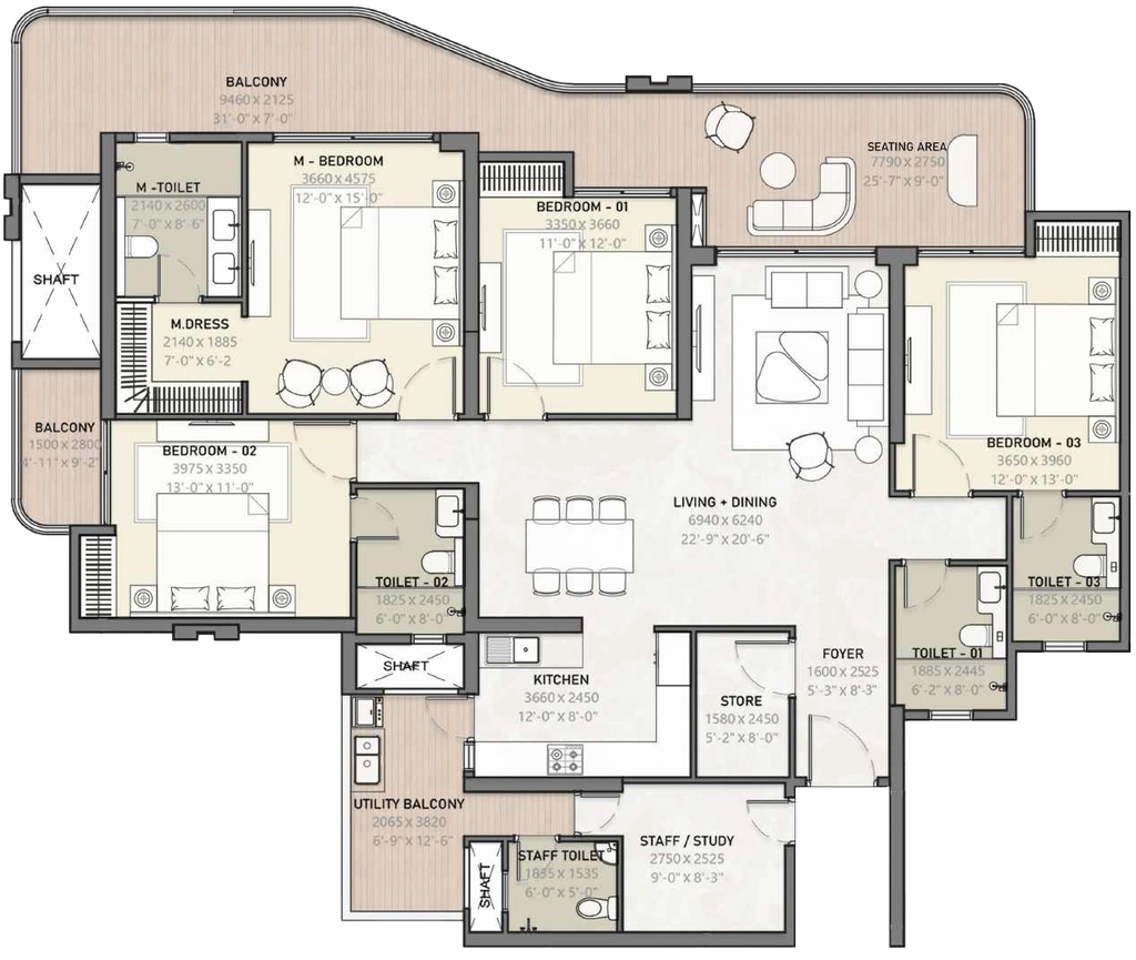 4 BHK Flat in Arihant Seasons in Sector 22D, Greater Noida - Image 909747