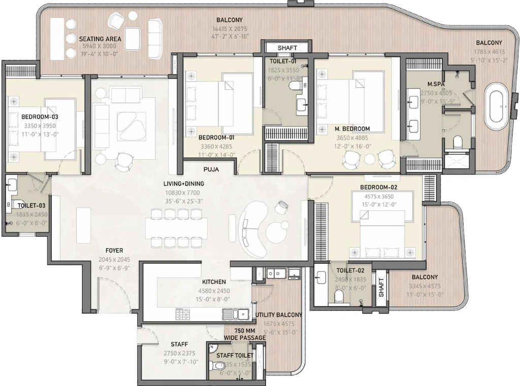 4 BHK Flat in Arihant Seasons in Sector 22D, Greater Noida - Image 909746