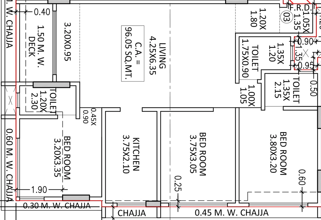 3 BHK Flat in Conarch Nutan Nishigandha CHS Ltd in Vile Parle East, Mumbai - Image 916188