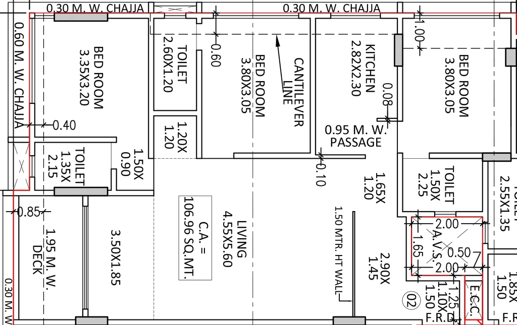 3 BHK Flat in Conarch Nutan Nishigandha CHS Ltd in Vile Parle East, Mumbai - Image 916189