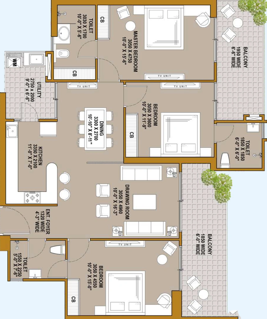 3 BHK Flat in SKA Estate in Eta II, Greater Noida - Image 909851