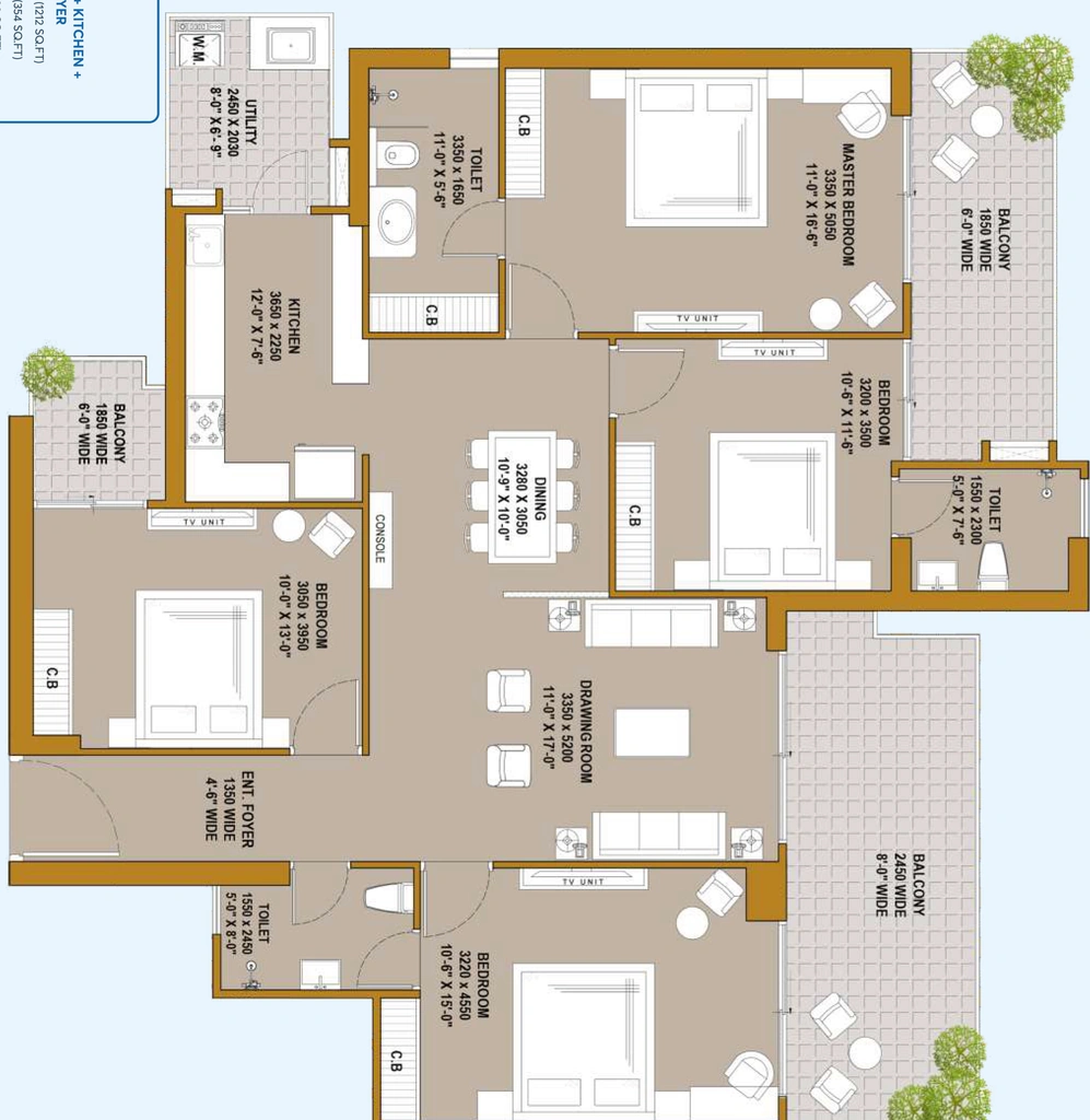 4 BHK Flat in SKA Estate in Eta II, Greater Noida - Image 909854