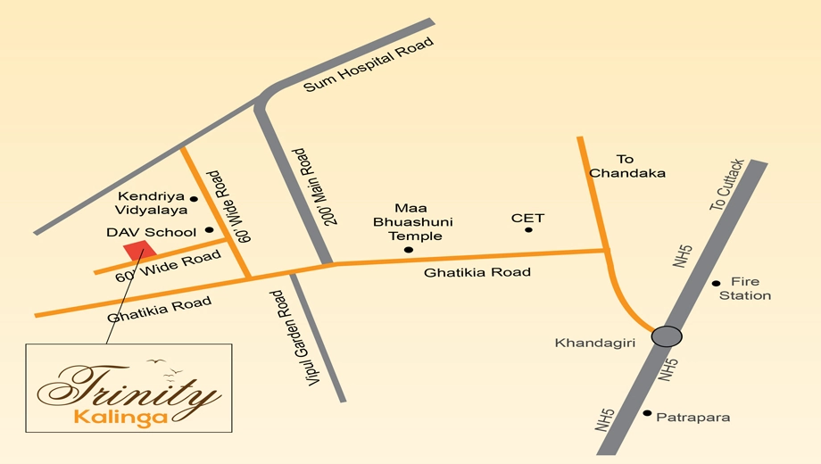 Location of Trinity Kalinga - Image 384305