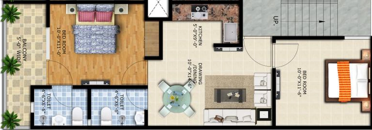 2 BHK Flat in Vihaan Wardania in Sector 1, Greater Noida - Image 909841