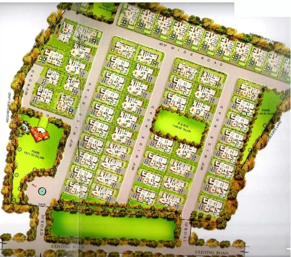 Master Plan of Pavanis Harmony in Bandlaguda Jagir, Hyderabad - Image 383510