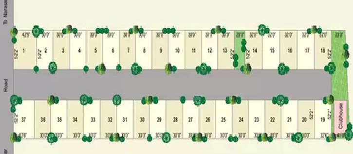 Master Plan of PNR Meadows in Dundigal, Hyderabad - Image 383524