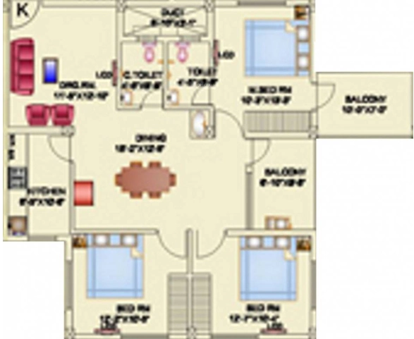 3 BHK Flat in Neelanchal Mahalaxmi Niwas in Ganga Nagar, Bhubaneswar - Image 910003