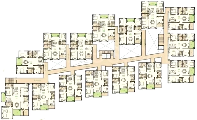 Floor Plan of Pooja Iris in Himayat Nagar, Hyderabad - Image 383539