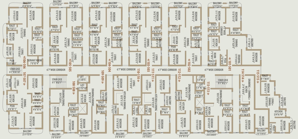 Floor Plan of Mega Signature Annex in Khurda, Bhubaneswar - Image 384326
