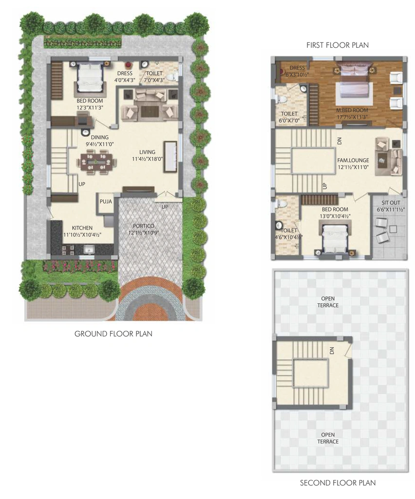 3 BHK Flat in Prima Paradiso in Mallampet, Hyderabad - Image 909630