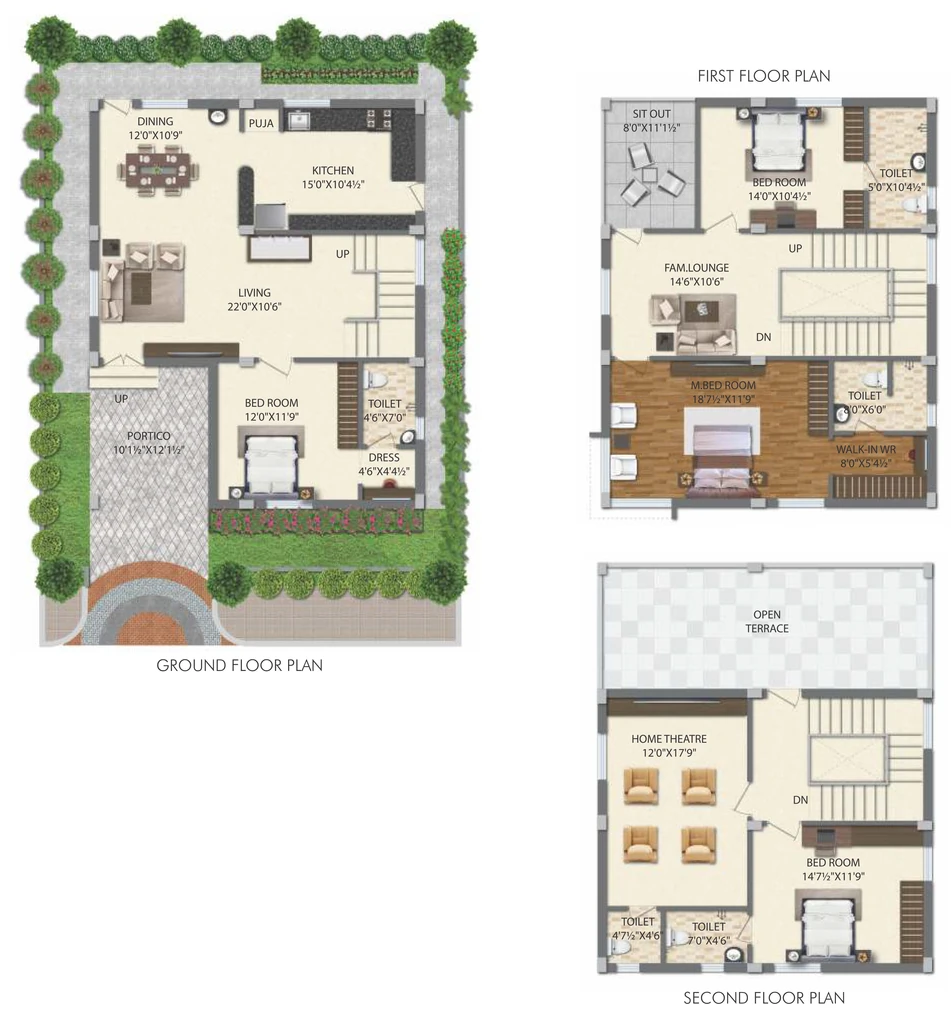 4 BHK Flat in Prima Paradiso in Mallampet, Hyderabad - Image 909636