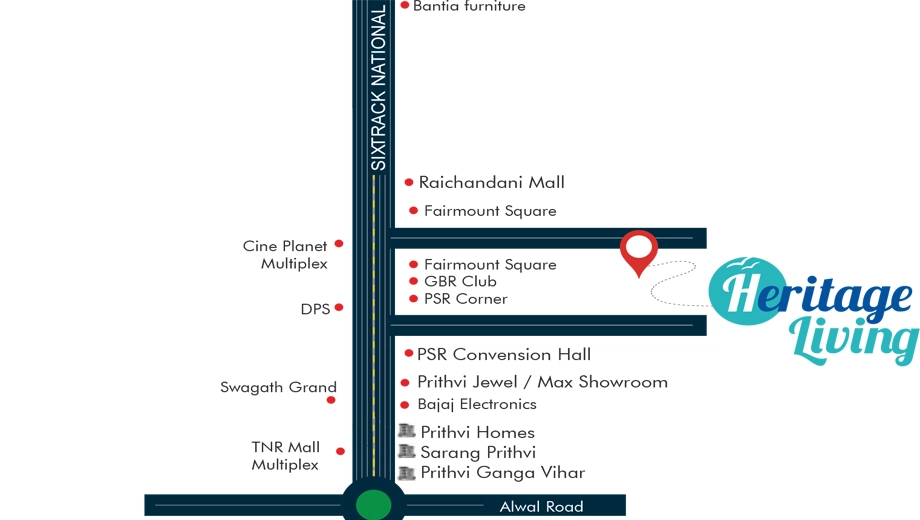 Location of Prithvi Heritage Living - Image 383630