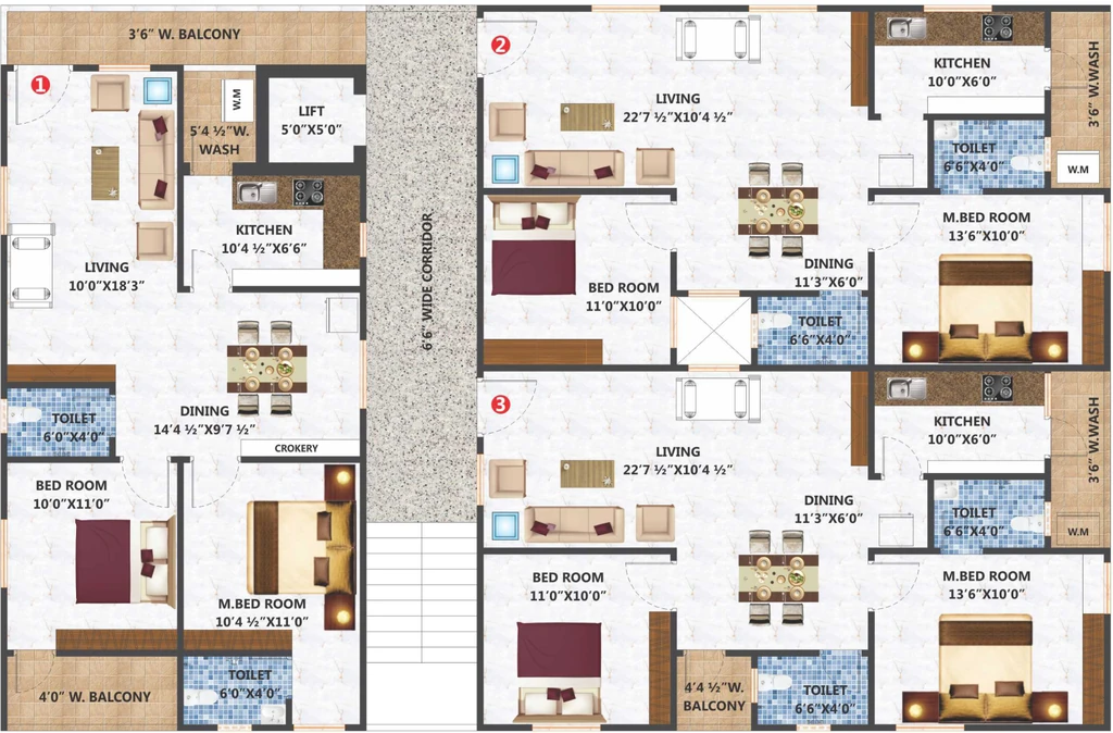 Floor Plan of Rapid Neighborly Nest in Ameenpur, Hyderabad - Image 383610
