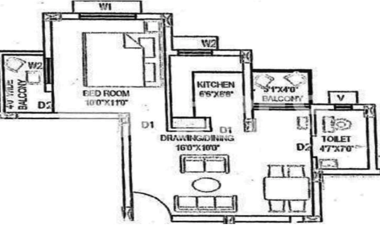 1 BHK Flat in Utkal Chandralok in Atala, Bhubaneswar - Image 910019