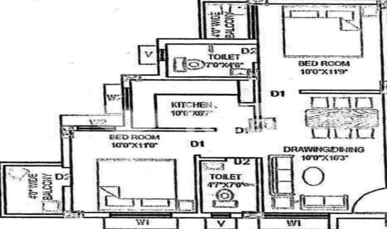 2 BHK Flat in Utkal Chandralok in Atala, Bhubaneswar - Image 910020