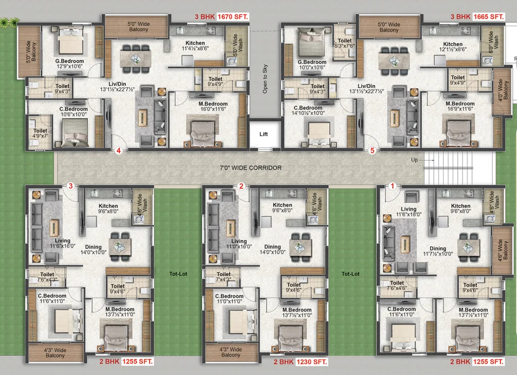 Floor Plan of Sri Marvel in Bandlaguda Jagir, Hyderabad - Image 383968