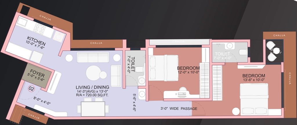 2 BHK Flat in Om Navratna in Vile Parle East, Mumbai - Image 909963