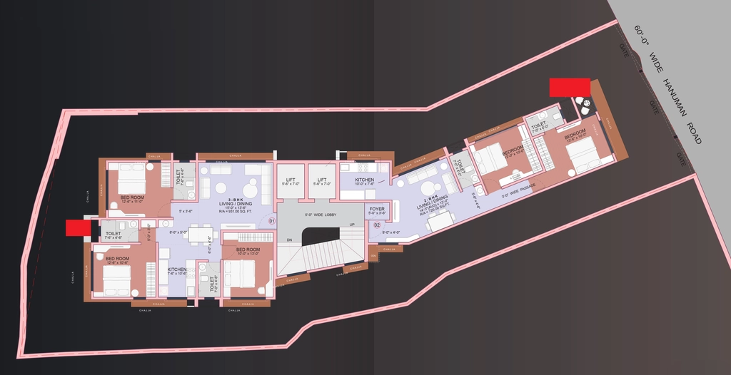 Master Plan of Om Navratna in Vile Parle East, Mumbai - Image 384221