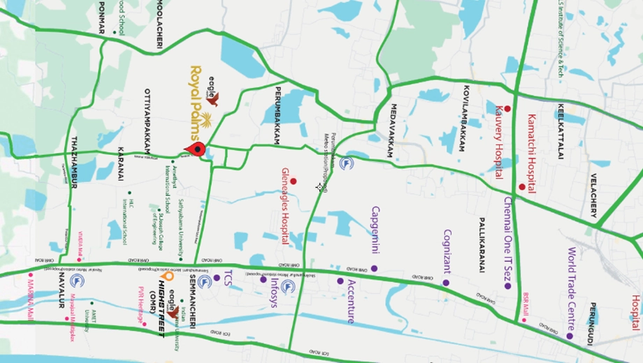 Location of Eagle Royal Palms in Sithalapakkam, Chennai - Image 383793