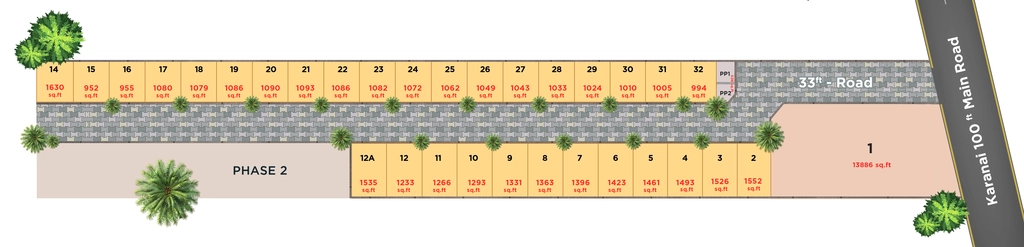 Master Plan of Eagle Royal Palms in Sithalapakkam, Chennai - Image 383794