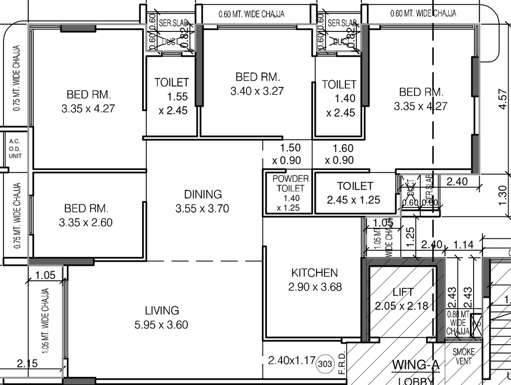 4 BHK Flat in ABR Signature in Vile Parle East, Mumbai - Image 909773