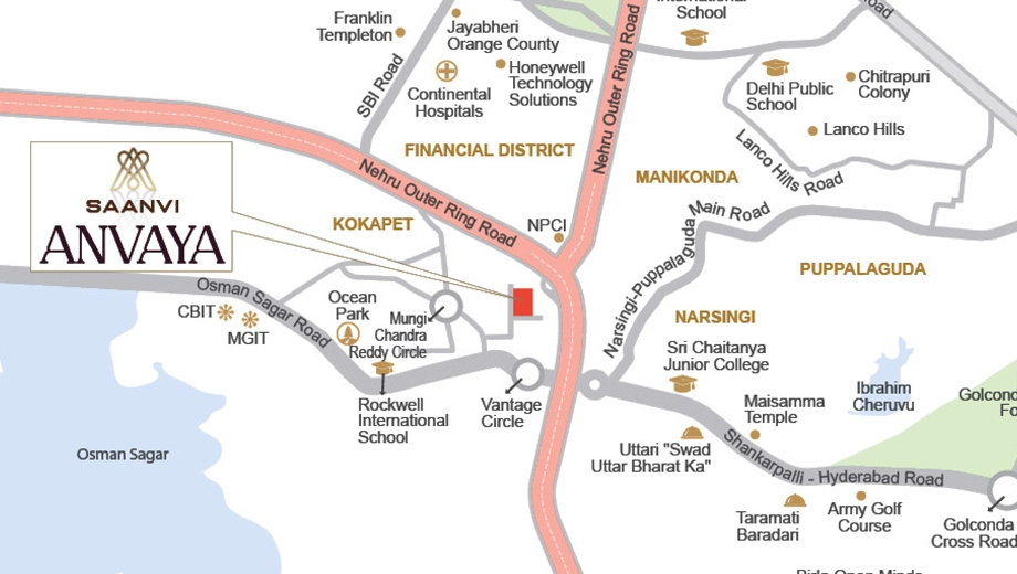 Location of Saanvi Anvaya Homes - Image 383954
