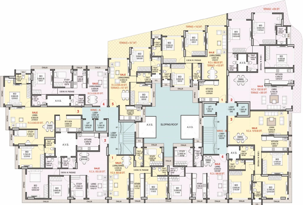Floor Plan of Prakritii Shree Kalptaru CHSL in Vile Parle East, Mumbai - Image 384229