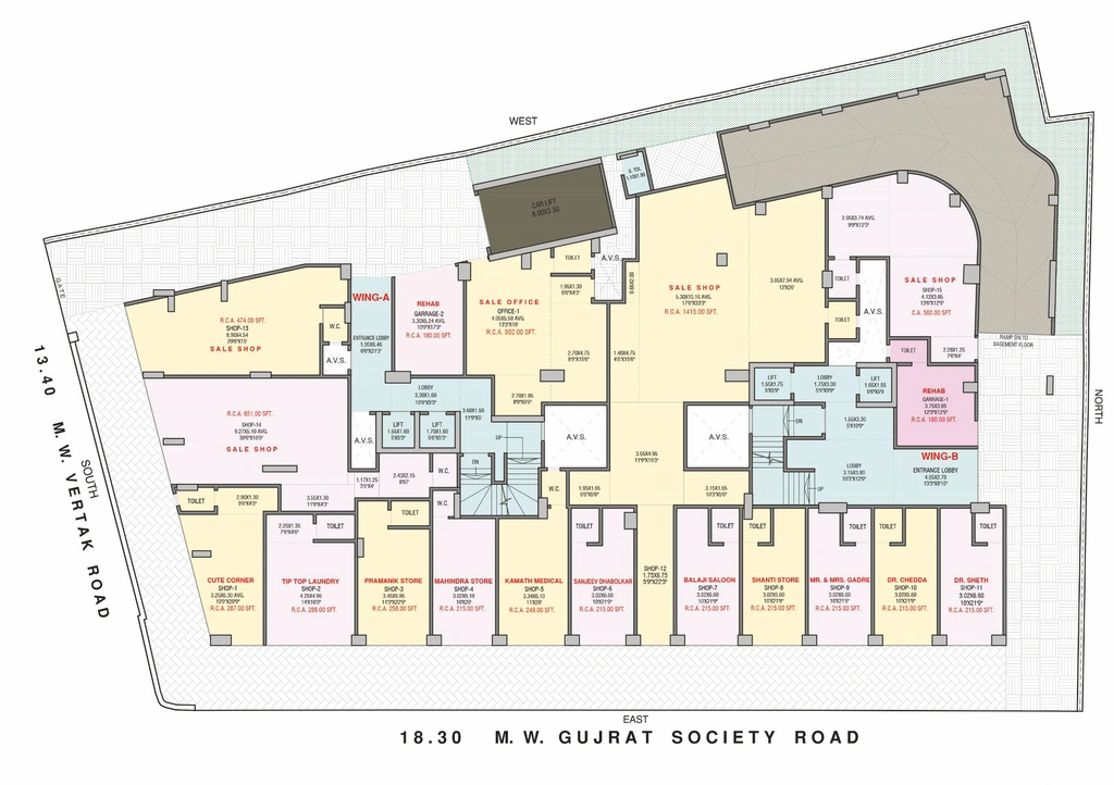 Master Plan of Prakritii Shree Kalptaru CHSL in Vile Parle East, Mumbai - Image 384230