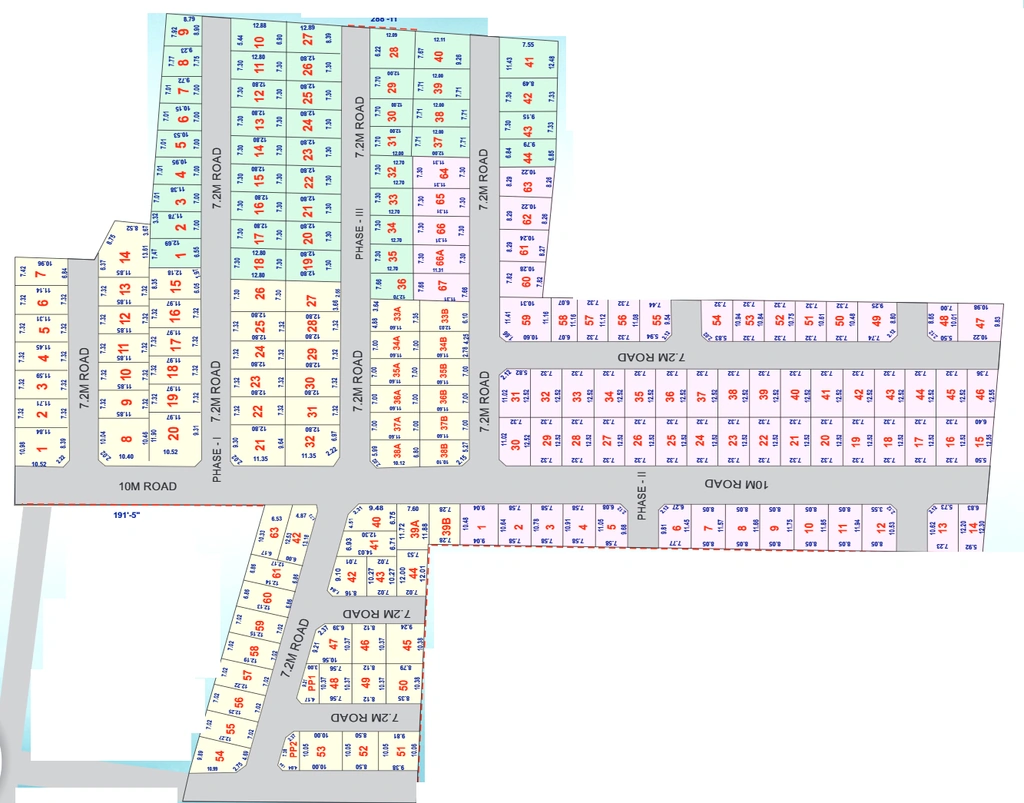 Master Plan of Hitech Serasa Retreat in Padappai, Chennai - Image 383800