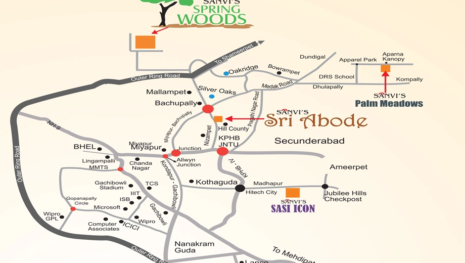 Location of Sanvis Spring Woods - Image 383922