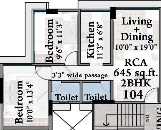 2 BHK Flat in Vaastu Vedant in Vile Parle East, Mumbai - Image 910049
