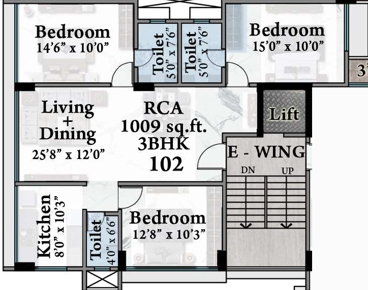 3 BHK Flat in Vaastu Vedant in Vile Parle East, Mumbai - Image 910054