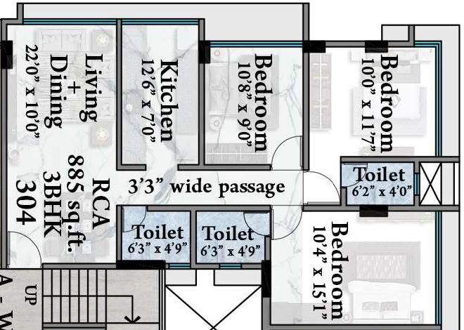 3 BHK Flat in Vaastu Vedant in Vile Parle East, Mumbai - Image 910051