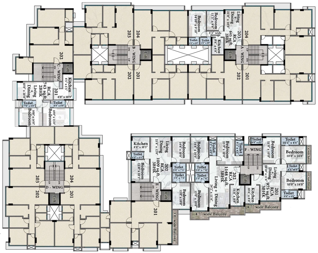 Floor Plan of Vaastu Vedant in Vile Parle East, Mumbai - Image 384419