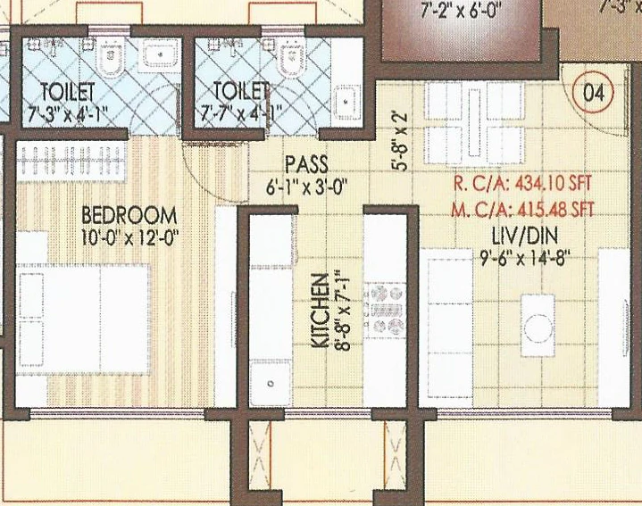 1 BHK Flat in Matoshree Swaroop Celesta in Vile Parle East, Mumbai - Image 909872