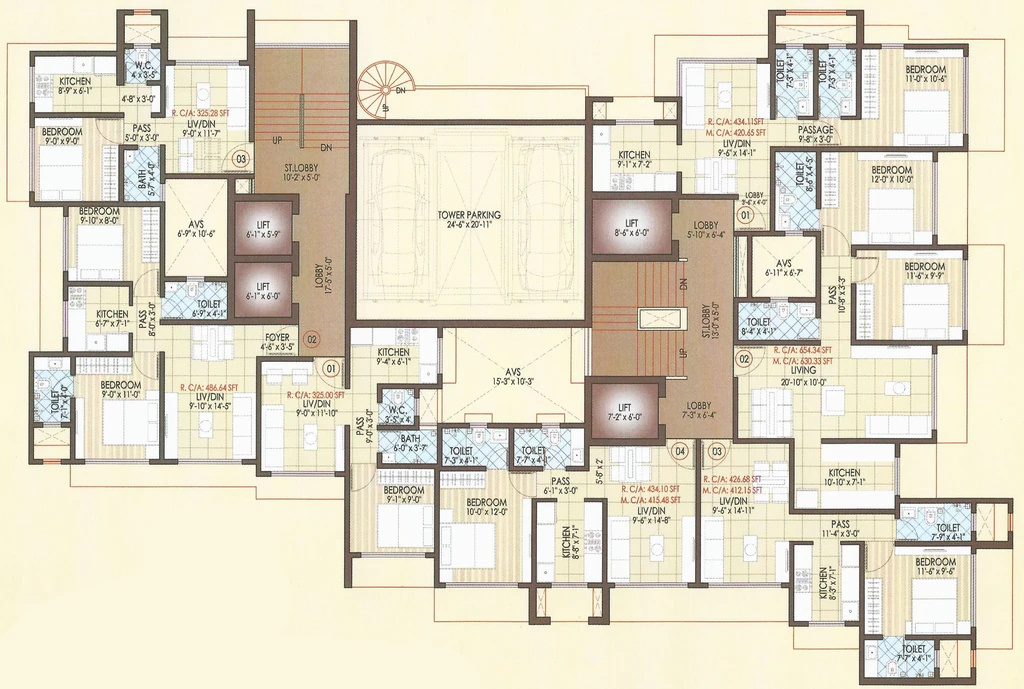 Floor Plan of Matoshree Swaroop Celesta in Vile Parle East, Mumbai - Image 384069