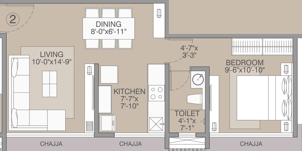 1 BHK Flat in Rakyan Audumbar in Vile Parle East, Mumbai - Image 910071