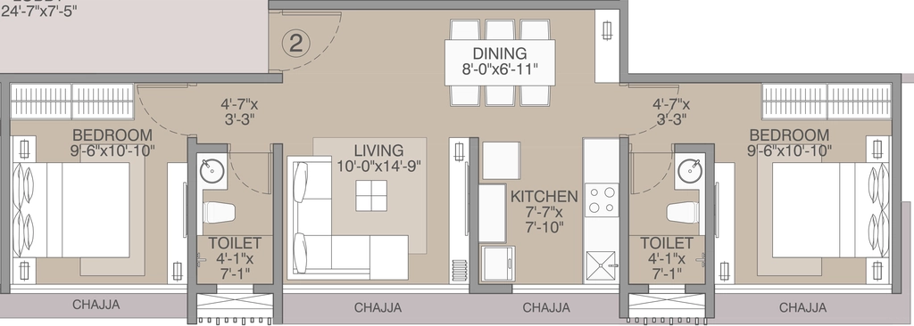 2 BHK Flat in Rakyan Audumbar in Vile Parle East, Mumbai - Image 910072