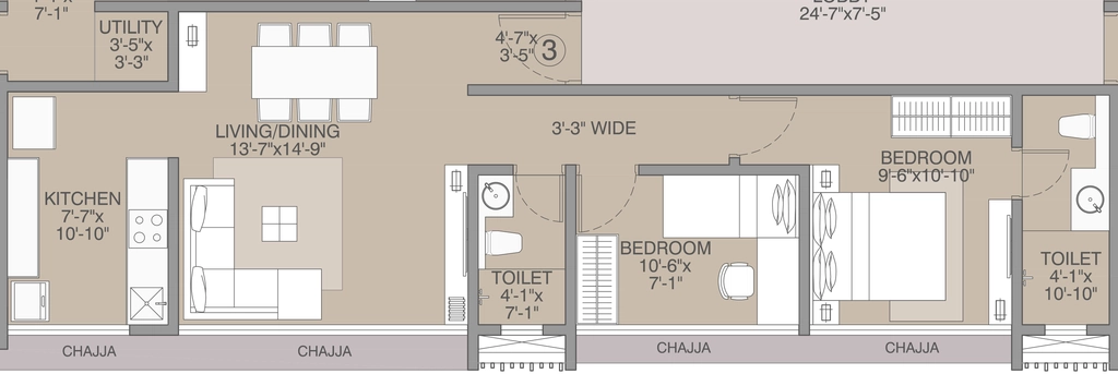 2 BHK Flat in Rakyan Audumbar in Vile Parle East, Mumbai - Image 910073