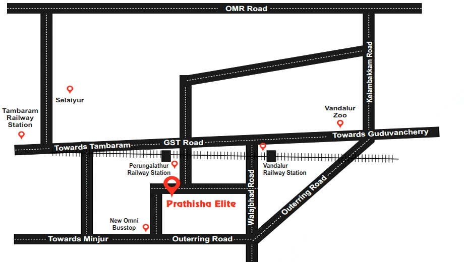 Location of My Home Prathisha Elite in Perungalathur, Chennai - Image 384010